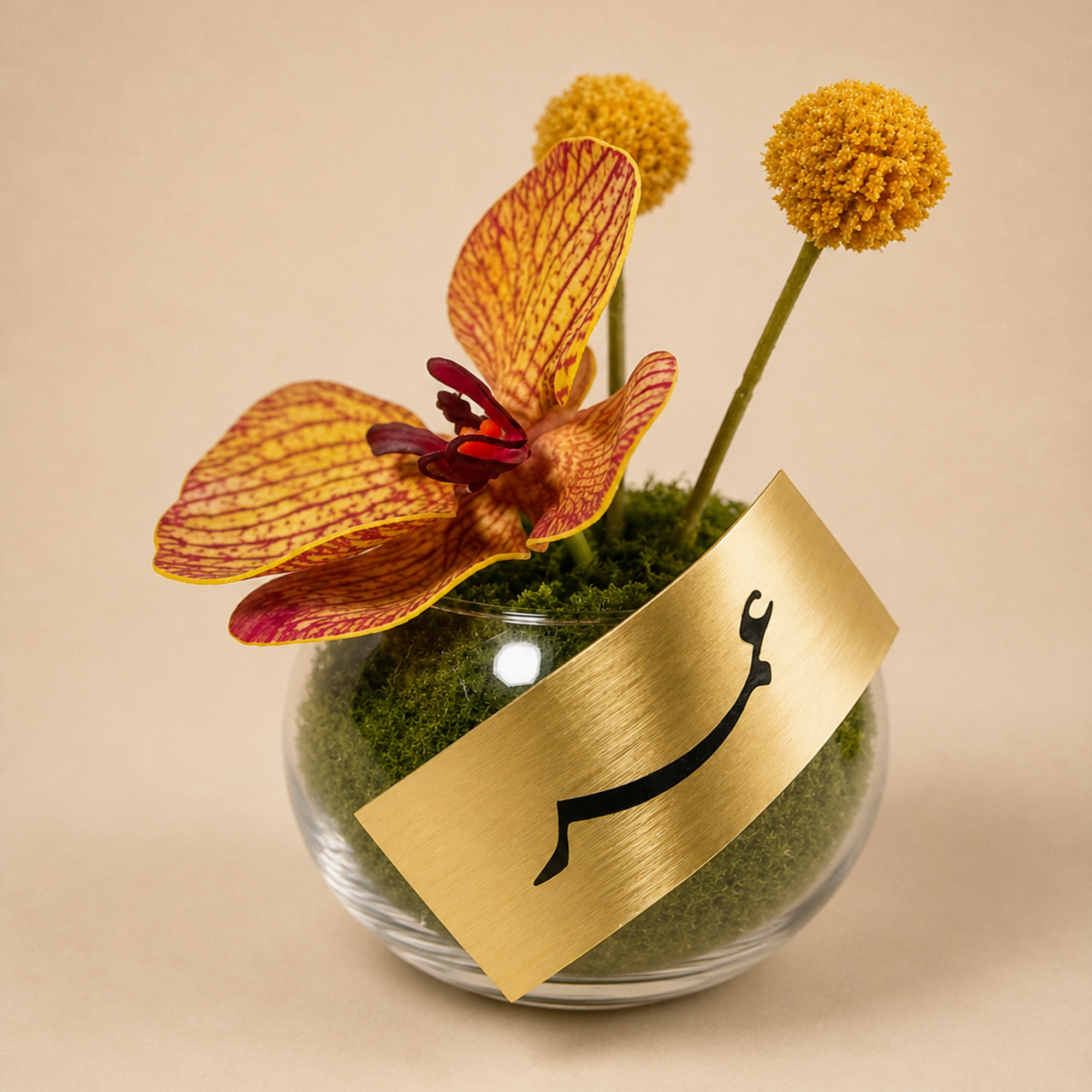 1 Curspedia - 1 Orchid - Vase - Mineral Name