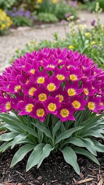 Tulip Magenta Clusters