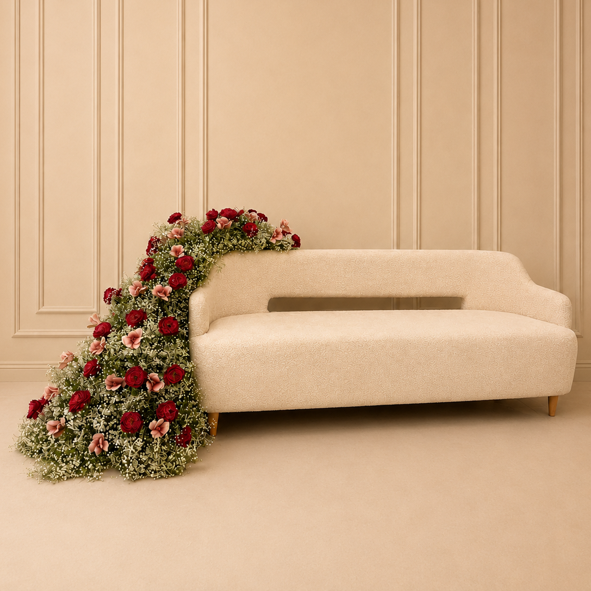 Mix Rose Gypsofia Natural White Tulip Rose Apricot Artificial Red Pink Rose