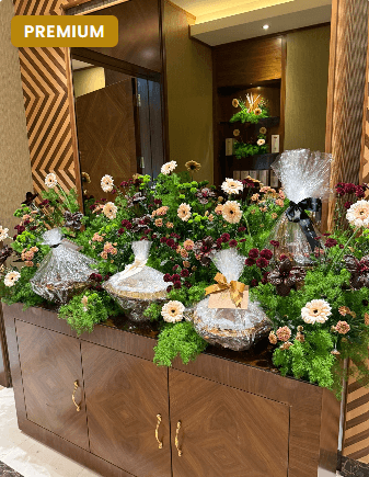 Receiving natural flowers
1 length solution
1 medium length
2 sides length
Sparks Green
Gerbera Apricot
Burgundy Tulip
Chris Santini Orange
Cherry Santini Burgundy
Cherry Santini Green